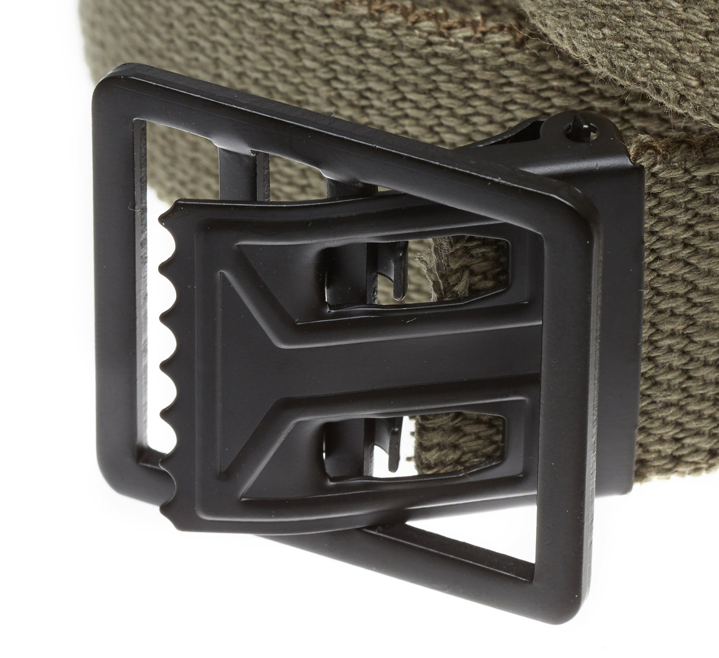 Military Grade Web Belt with Black Open Face Buckle- 4 Colors!