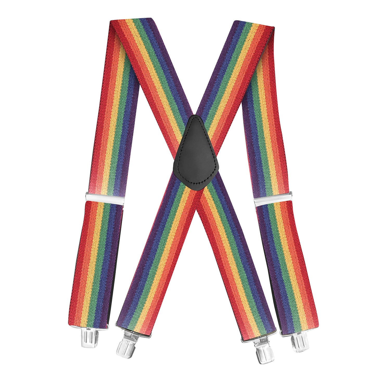 Rainbow / Striped Suspenders- 5 Fun Colors!