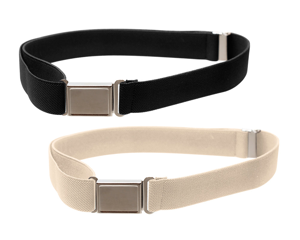 Kids Elastic Belt with Magnetic Buckle- 7 Colors!