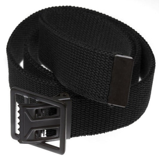 Military Grade Web Belt with Black Open Face Buckle- 4 Colors!