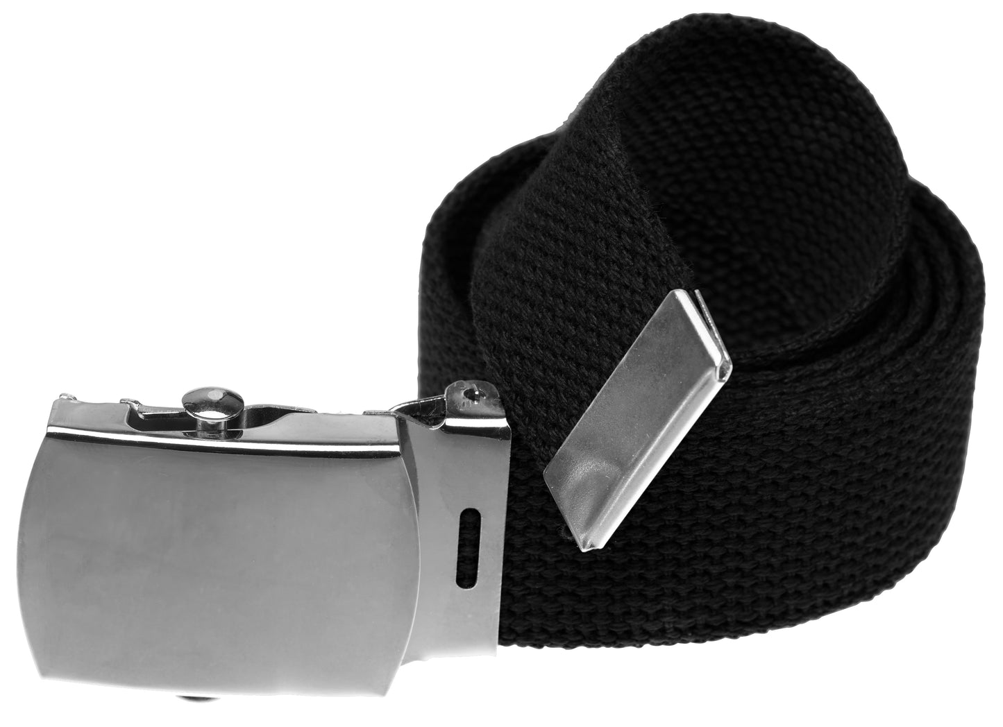 Military Style Web Belt with Silver Buckle- 24 Colors!