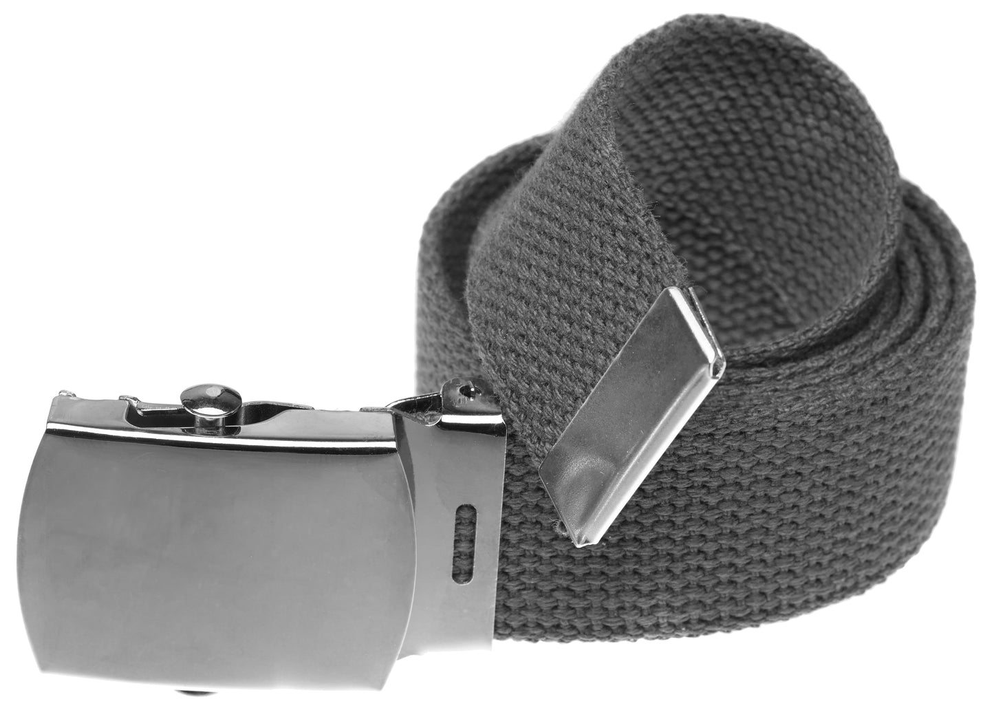 Military Style Web Belt with Silver Buckle- 24 Colors!